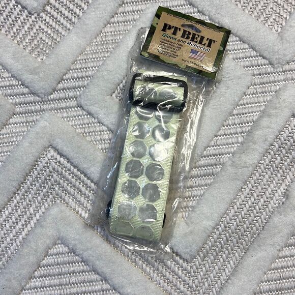 PT BELT - WHITE PT BELTS – GLOWS AND REFLECTS! - Picture 2 of 6